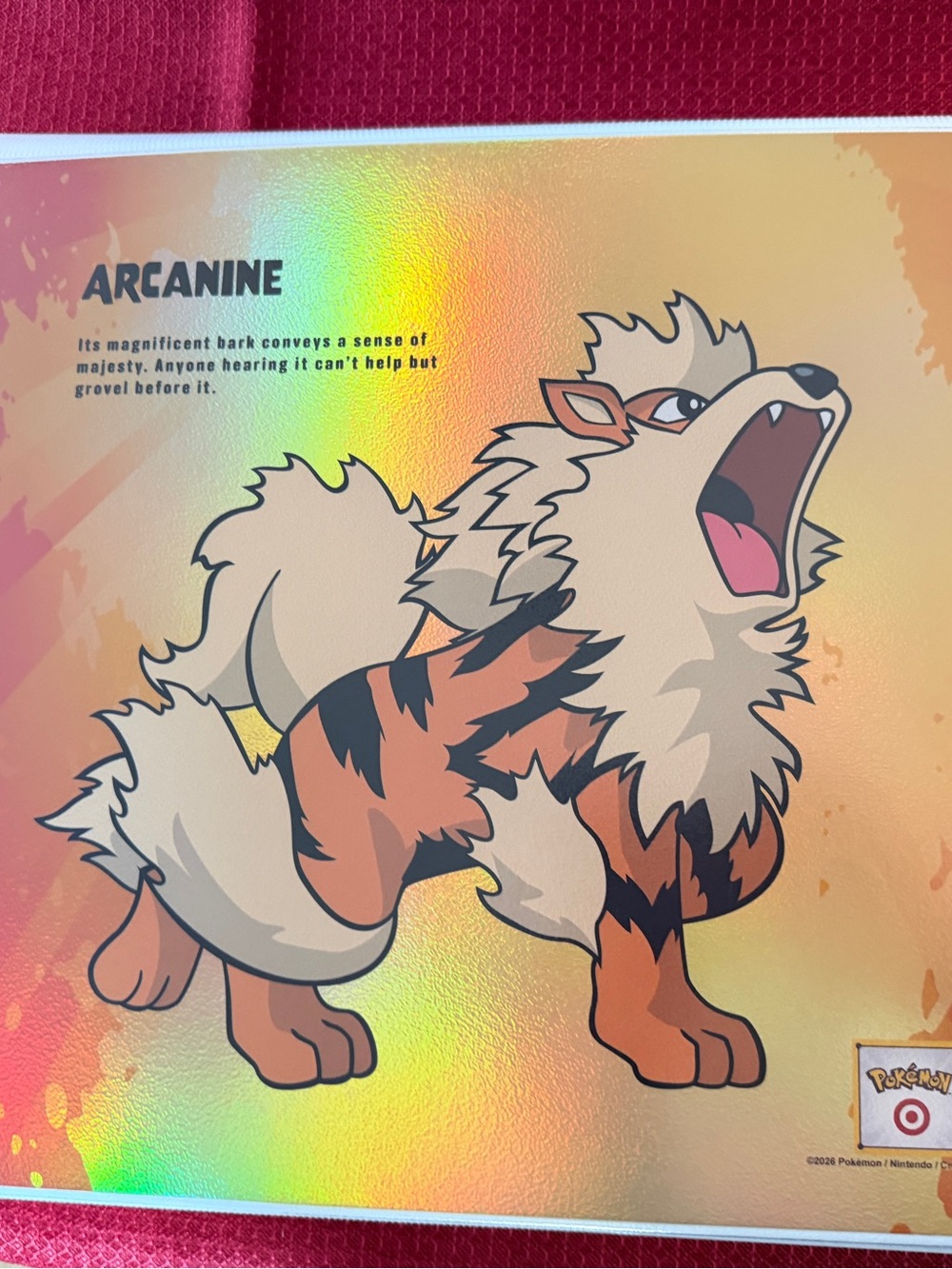 New Target x Pokemon Trapper Keeper 2" Binder Portfolios Holographic Arcanine